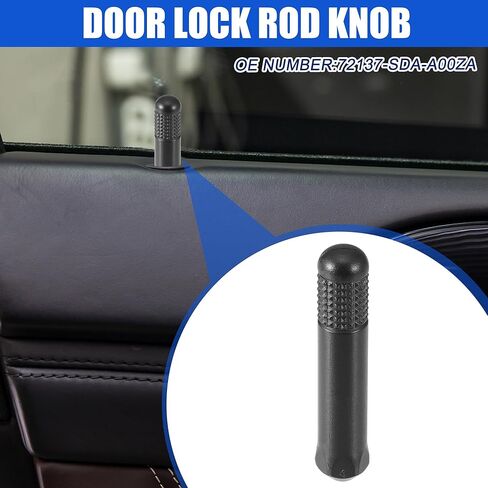 X AUTOHAUX No.72137-SDA-A00ZA Door Lock Rod Knob Door Locking Pin Pull Button Black for Honda Accord 2003-2007 for Honda Odyssey Touring 2005-2010 in Kuwait