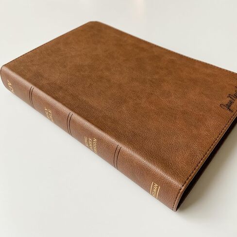 JOY CREATIVE Personalized KJV Bible, Brown Personal Size, Option to Customize with Hand Lettered Name Laser-Engraved on Cover | Gift for Birthday, Baptism, Graduation, Anniversary, Wedding... in Kuwait