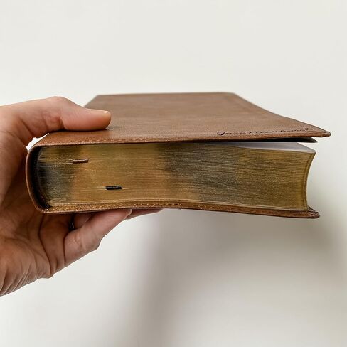 JOY CREATIVE Personalized KJV Bible, Brown Personal Size, Option to Customize with Hand Lettered Name Laser-Engraved on Cover | Gift for Birthday, Baptism, Graduation, Anniversary, Wedding... in Kuwait