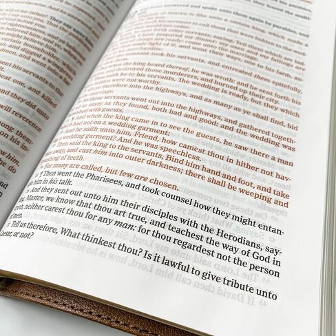 JOY CREATIVE Personalized KJV Bible, Brown Personal Size, Option to Customize with Hand Lettered Name Laser-Engraved on Cover | Gift for Birthday, Baptism, Graduation, Anniversary, Wedding... in Kuwait