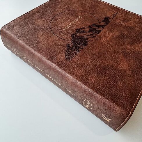 NKJV Journaling Bible | Featuring Hand Illustrated Design of a Mountain Range | Includes Your Custom Engraved Personalized Name on Cover in Kuwait