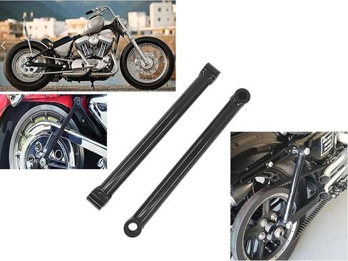Motorcycle 10"-Length Black 4" Lowering Kit Rigid Rear Hardtail Struts Fit For Harley Sportster 883 1200 XL Dyna Wide Glide Super Glide Street Glide Street Bob Bat Bob Low Rider in Saudi Arabia
