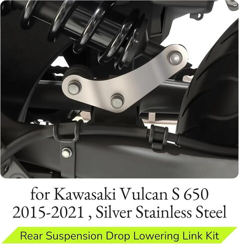 Rear Suspension Drop Lowering Link Kit for Kawasaki Vulcan S 650 2015-2021 Silver Stainless Steel in Saudi Arabia