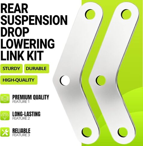 Rear Suspension Drop Lowering Link Kit for Kawasaki Vulcan S 650 2015-2021 Silver Stainless Steel in Saudi Arabia