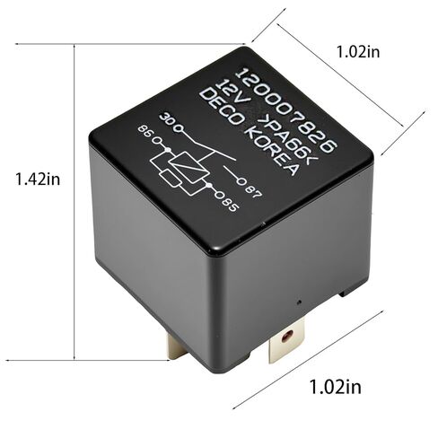 120007826 12V 40A 4-Pin مرحل مروحة تكييف الهواء مفتوح عادة in Kuwait