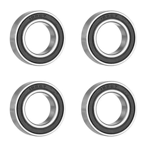 15267-2RS Deep Groove Ball Bearing, Steel Construction, 15x26x7mm, Rubber Sealed, 4-Pack, for Machine Tools, Motors, Electronic Equipment in Saudi Arabia
