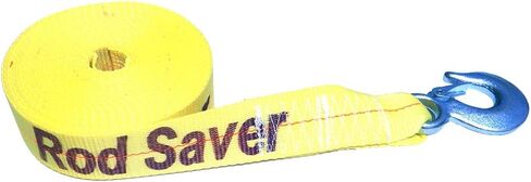 WSY25 - Aftermarket Replacement Heavy-Duty Winch Strap Replacement - Yellow - 2 Inch X 25 Compatible with Rod Saver in Saudi Arabia