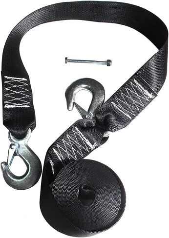 WS20S - Aftermarket Replacement Winch Strap Replacement with Safety Strap - 20 Compatible with Rod Saver in Saudi Arabia