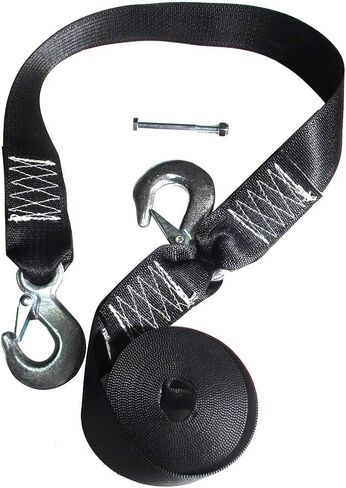 WS16S - Aftermarket Replacement Winch Strap Replacement with Safety Strap - 16 Compatible with Rod Saver in Saudi Arabia
