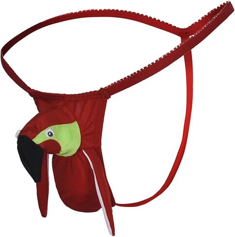 Rooster Shaped Thongs for Men, Funny Novelty Animal Underwear Cute Costume Christmas Party Mens G-String Thong in Saudi Arabia