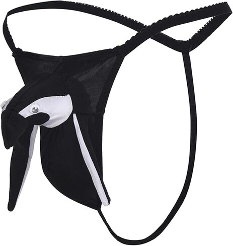 Rooster Shaped Thongs for Men, Funny Novelty Animal Underwear Cute Costume Christmas Party Mens G-String Thong in Saudi Arabia