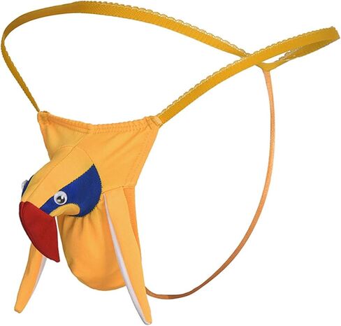 Rooster Shaped Thongs for Men, Funny Novelty Animal Underwear Cute Costume Christmas Party Mens G-String Thong in Saudi Arabia