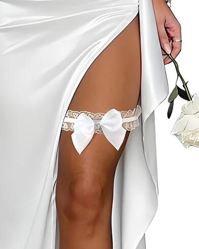 أربطة زفاف للعروس مع أربطة دانتيل قابلة للتمدد وإكسسوارات الزفاف in Kuwait
