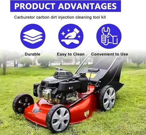 طقم أدوات تنظيف المكربن ​​من قطعتين - 10 إبر تنظيف و5 فرش ومفتاح خانق واحد لدراجة نارية ATV UTV ودراجة لحام كارب - مزيل الأوساخ النفاثة كارب ومجموعة تنظيف الأنابيب in Kuwait