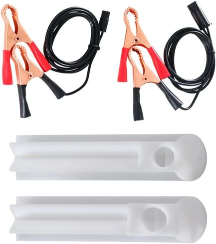 4PCS Car Fuel Injector Cleaner Kit, Universal Fuel Injector Flush Cleaner Adapter DIY Cleaning Tool Kit with Test Lead, SUV Truck RV Car Fuel Injector Tester Fuel Pump Pressure Test in Saudi Arabia