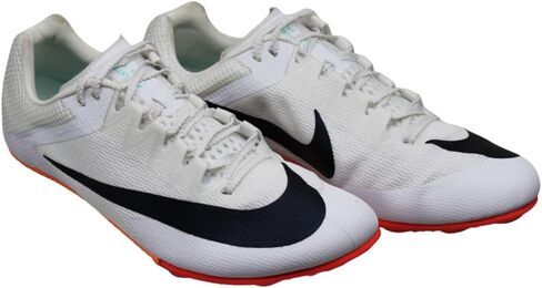 Nike Zoom Rival Sprint Athletics Sprinting Spikes Shoes White/Obsidian-Bright Crimson 9.5 Mens US/11 WMNS US in Saudi Arabia