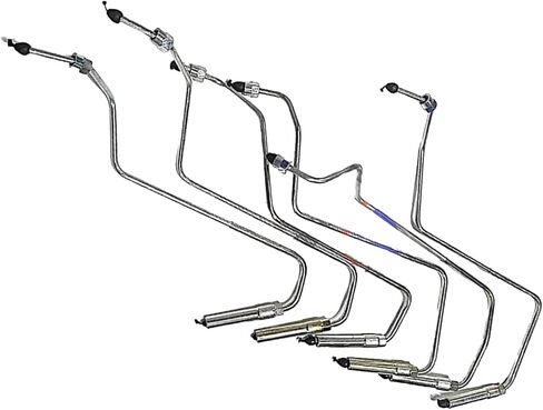 Fuel Line Tube Kit 6155-71-5111 6155-71-5121 6155-71-5131 6155-71-5141 6155-71-5151 6155-71-5161 Fits for Komatsu SA6D125E-3A-7W Engine in Kuwait