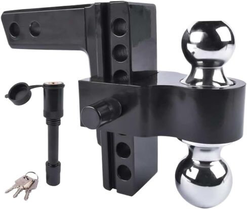 Adjustable Trailer Hitch Fits 2 Inch Receiver 6 Inch Drop Rise Aluminum Drop Hitch 12500 LBS for Heavy Trucks Or RVs in Kuwait