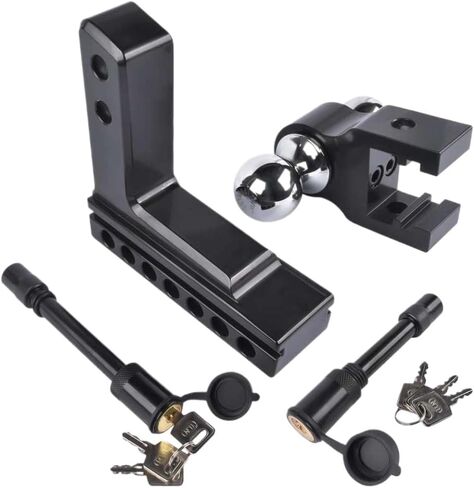 Adjustable Trailer Hitch Fits 2 Inch Receiver 6 Inch Drop Rise Aluminum Drop Hitch 12500 LBS for Heavy Trucks Or RVs in Kuwait