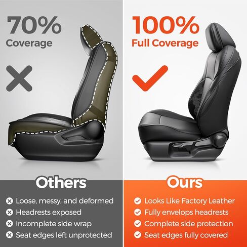 أغطية مقاعد DiffCar® لسيارة Toyota Tacoma 2024 2025 2026، مجموعة كاملة من ملحقات الشاحنات المصنوعة من جلد نابا الصناعي لسيارة Tacoma Double Cab 4th Gen، واقيات مقاعد السيارة تناسب الصف الخلفي الأمامي حسب الطلب، أسود مموه in Kuwait
