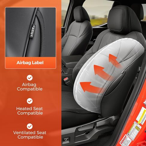 أغطية مقاعد DiffCar® لسيارة Toyota Tacoma 2024 2025 2026، مجموعة كاملة من ملحقات الشاحنات المصنوعة من جلد نابا الصناعي لسيارة Tacoma Double Cab 4th Gen، واقيات مقاعد السيارة تناسب الصف الخلفي الأمامي حسب الطلب، أسود مموه in Kuwait