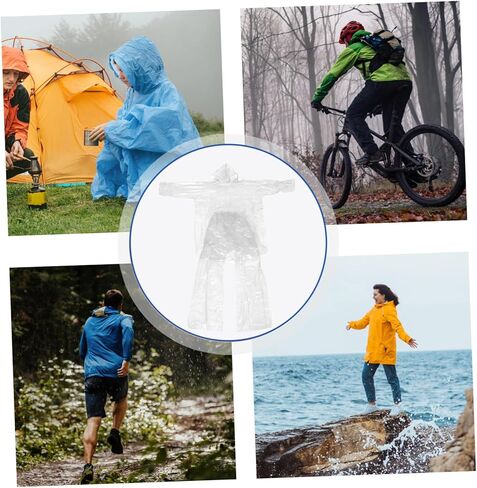 BESPORTBLE 3sets Hooded Rain Jacket Windbreaker Rain Coats Ponchos and Pants for Women Men Camping Accessories in Saudi Arabia
