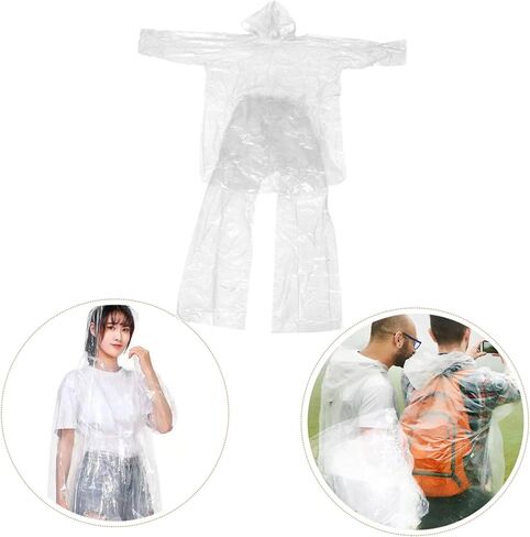 BESPORTBLE 3sets Hooded Rain Jacket Windbreaker Rain Coats Ponchos and Pants for Women Men Camping Accessories in Saudi Arabia