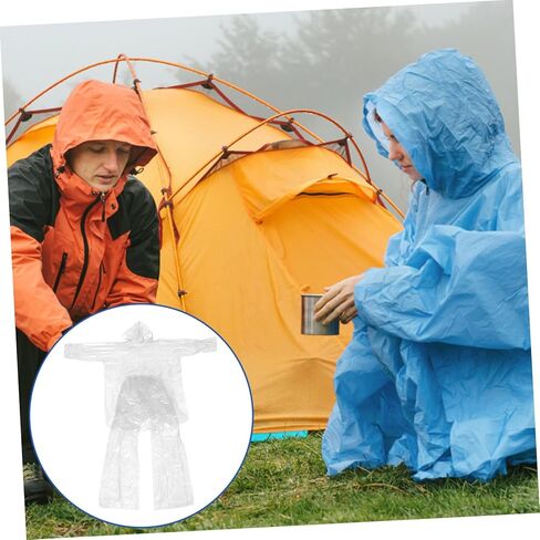 3sets Men Women Rain Jacket Poncho Suit Full Coverage Rainwear Hood and Pants in Saudi Arabia