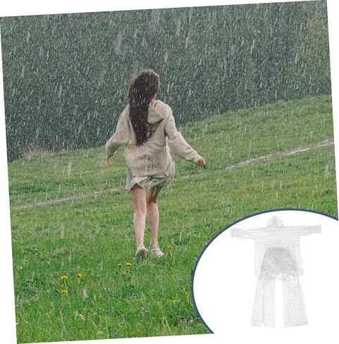 3sets Men Women Rain Jacket Poncho Suit Full Coverage Rainwear Hood and Pants in Saudi Arabia