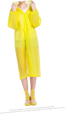 BESPORTBLE 2PCS Lightweight Non-Disposable EVA Raincoat Hood for Adults Windproof Portable Rain Poncho for Hiking and Outdoor Sports Random Color in Saudi Arabia