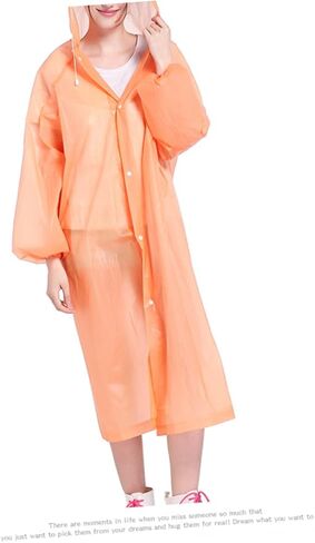 BESPORTBLE 2PCS Lightweight Non-Disposable EVA Raincoat Hood for Adults Windproof Portable Rain Poncho for Hiking and Outdoor Sports Random Color in Saudi Arabia