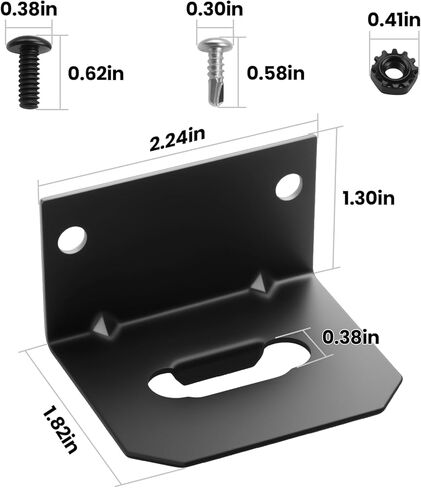 Vehicle-Side Trailer Wiring Harness Mounting Bracket Kit, with Screws, for 4 Way Trailer Plug and Trailers Wire Connector, Compatible with 58301 in Saudi Arabia