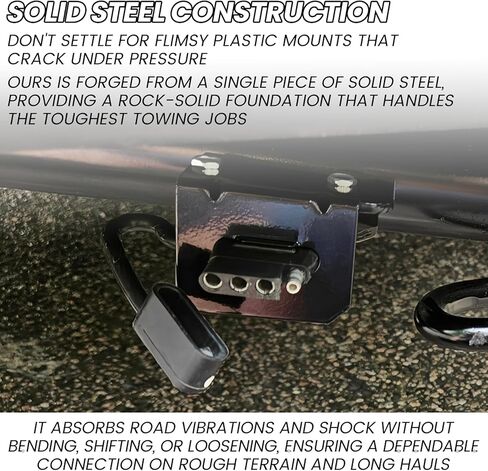 Vehicle-Side Trailer Wiring Harness Mounting Bracket Kit, with Screws, for 4 Way Trailer Plug and Trailers Wire Connector, Compatible with 58301 in Saudi Arabia