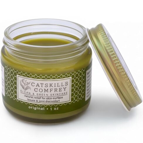 Catskills comfrey Original ، 4oz-comfrey Salve for Bone Healing Opanic-Comfrey Oil Cream ، فقط 4 مكونات طبيعية-العناية بالبشرة الطبيعية المحلية المصنوعة منزليًا ، لا توجد زيوت أساسية in Kuwait