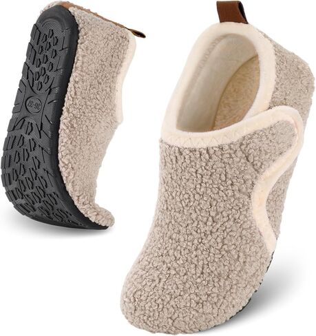 Ultrafun House Slippers for Women Men Slip on Barefoot Slippers Socks Soft Lightweight Rubble Sole House Shoes Indoor/Outdoor in Kuwait