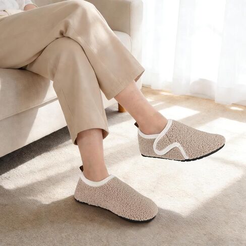 Ultrafun House Slippers for Women Men Slip on Barefoot Slippers Socks Soft Lightweight Rubble Sole House Shoes Indoor/Outdoor in Kuwait