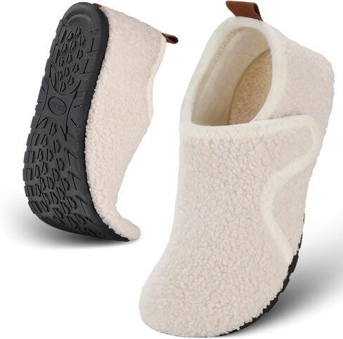 Ultrafun House Slippers for Women Men Slip on Barefoot Slippers Socks Soft Lightweight Rubble Sole House Shoes Indoor/Outdoor in Kuwait