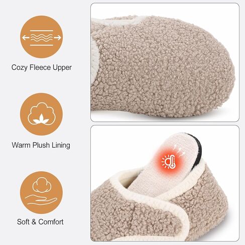 Ultrafun House Slippers for Women Men Slip on Barefoot Slippers Socks Soft Lightweight Rubble Sole House Shoes Indoor/Outdoor in Kuwait