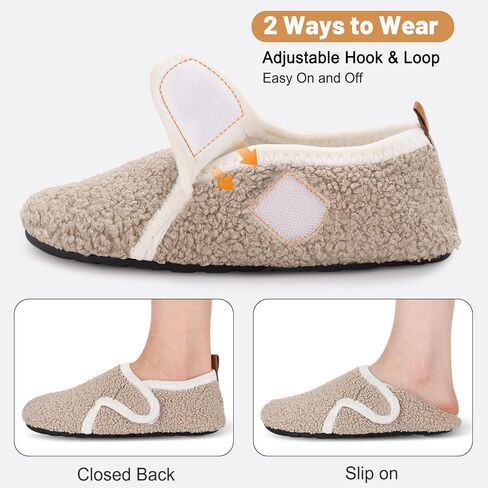 Ultrafun House Slippers for Women Men Slip on Barefoot Slippers Socks Soft Lightweight Rubble Sole House Shoes Indoor/Outdoor in Kuwait