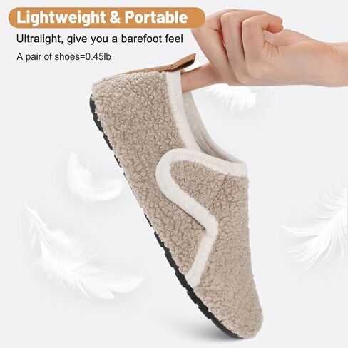 Ultrafun House Slippers for Women Men Slip on Barefoot Slippers Socks Soft Lightweight Rubble Sole House Shoes Indoor/Outdoor in Kuwait