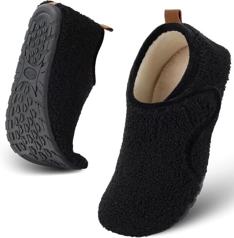 Ultrafun House Slippers for Women Men Slip on Barefoot Slippers Socks Soft Lightweight Rubble Sole House Shoes Indoor/Outdoor in Kuwait