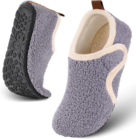Ultrafun House Slippers for Women Men Slip on Barefoot Slippers Socks Soft Lightweight Rubble Sole House Shoes Indoor/Outdoor in Kuwait