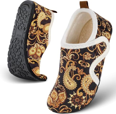 Ultrafun House Slippers for Women Men Slip on Barefoot Slippers Socks Soft Lightweight Rubble Sole House Shoes Indoor/Outdoor in Kuwait