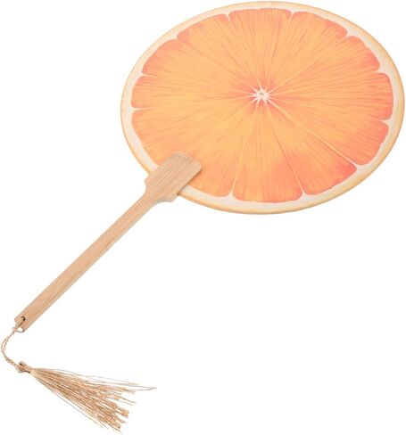Fan Handheld Simulation Orange Paddle Fan for Outdoor Summer Party Favor in Saudi Arabia