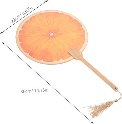 Fan Handheld Simulation Orange Paddle Fan for Outdoor Summer Party Favor in Saudi Arabia