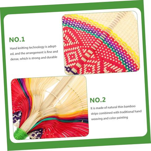 Handmade Woven Fan Summer Peach Shape Portable Decorative Cooling Fan for Adults and Boys and Girls for Outdoor Events and Festivals in Saudi Arabia