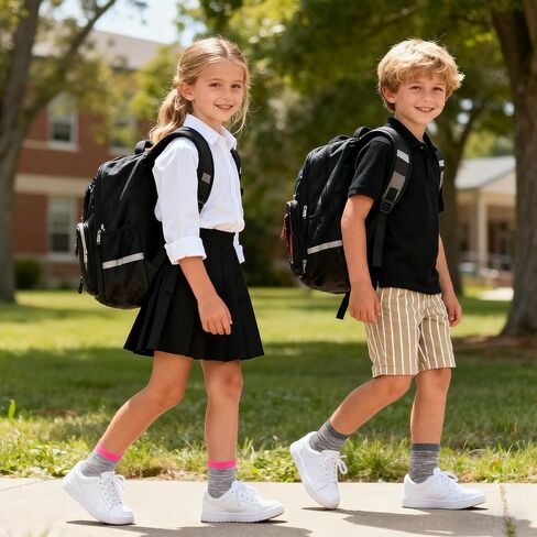 12 Pairs Boys Socks Kids Toddler Crew Cotton Socks for Boys Athletic Sock School for Boys Girls 1-13 Years in Saudi Arabia