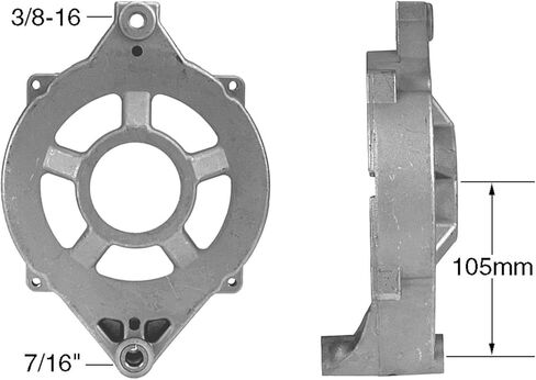 إطار المولد الجديد DE متوافق مع Ford AT9513 A9513 10.8L 11.1L 12.7L 14.0L 1996، B-600 8.2L 1980-1987، B-600 6.1L 1980-89، B-600 6.6L 1987-93 AFD2004 1B2010 E2HZ10333A AG0308 50-03771 in Kuwait