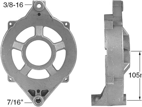 إطار المولد الجديد DE متوافق مع Ford AT9513 A9513 10.8L 11.1L 12.7L 14.0L 1996، B-600 8.2L 1980-1987، B-600 6.1L 1980-89، B-600 6.6L 1987-93 AFD2004 1B2010 E2HZ10333A AG0308 50-03771 in Kuwait