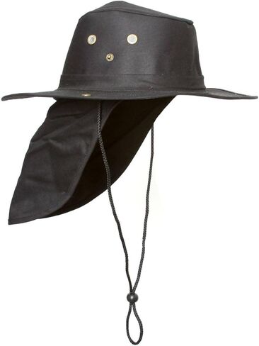 TOP HEADWEAR قبعة دلو Safari Explorer مع غطاء رقبة قلاب in Saudi Arabia